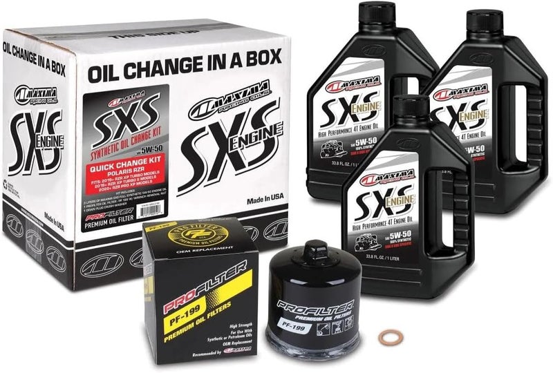 Maxima Racing Oils SXS Quick Change Kit 10W-50 for Polaris RZR Turbo