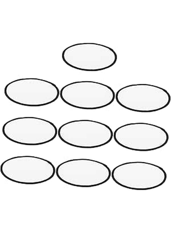 10Pcs White Sublimation Heat Transfer Patches For DIY Clothing Repair Crafts - Image 1