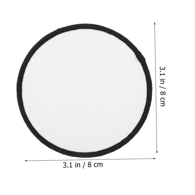 10Pcs White Sublimation Heat Transfer Patches For DIY Clothing Repair Crafts - Image 3