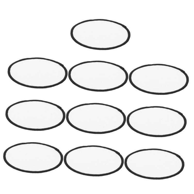 10Pcs White Sublimation Heat Transfer Patches For DIY Clothing Repair Crafts - Image 2