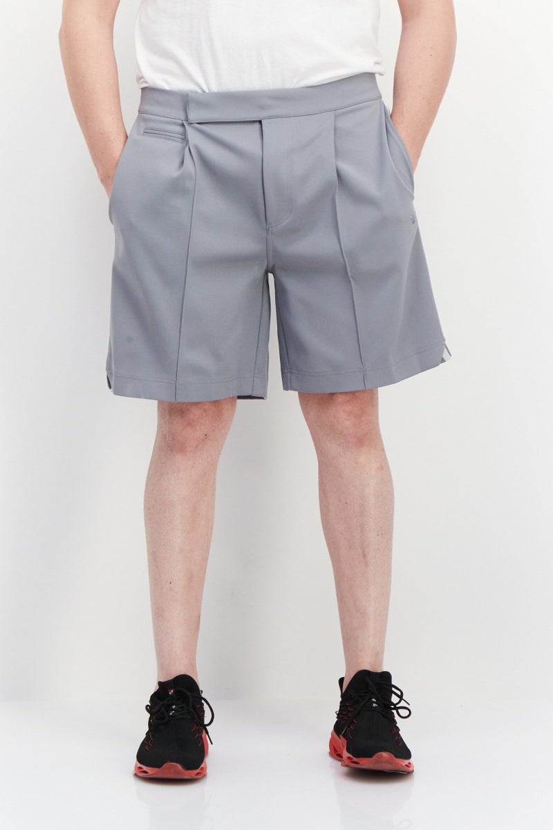 adidas Originals Men Sportswear Fit Embroidered Brand Logo Training Shorts, Grey  - Image 1