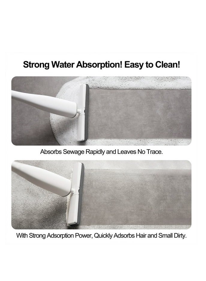 Dry & Wet Mop Sponge Mop Head Self-Squeeze Mop Cleaning Mop for Kitchen Bathroom - Image 2
