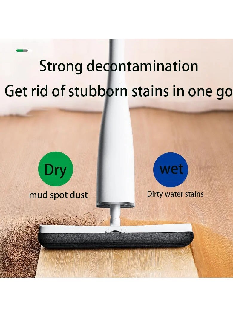Dry & Wet Mop Sponge Mop Head Self-Squeeze Mop Cleaning Mop for Kitchen Bathroom - Image 5