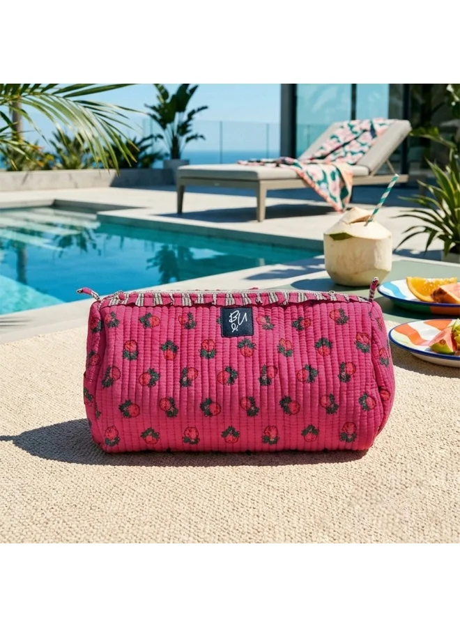 BU Towels BU Turathi Pouch, Set of three, Hand-printed, Designed for travel, pool days, and everyday use