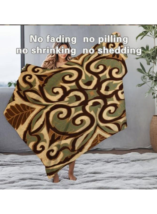 general Traditional flannel thin blanket (warm and comfortable, suitable for sleeping, playing games, dust removal and sandproof) 150cm*200cm - 21 - Image 1