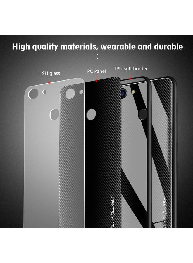S-TOP Case For OPPO F5 Texture Gradient Glass Protective Case - Image 5