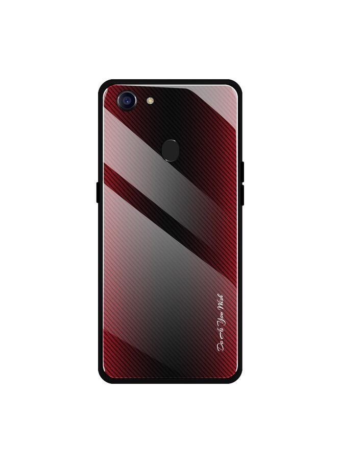 S-TOP Case For OPPO F5 Texture Gradient Glass Protective Case - Image 1