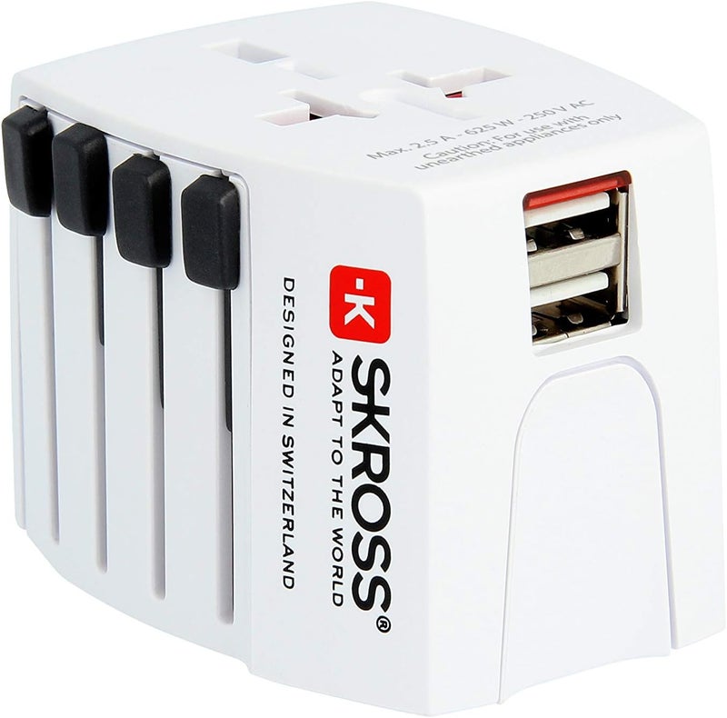 SKROSS 1.302930 World Adapter MUV Plug with Dual USB Charging - Image 2
