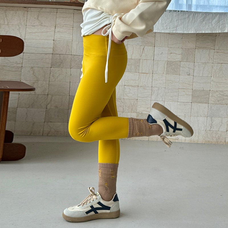 2025 New Girls' Stretch Slim Shark Pants Children'S High Waist Leggings Big Children'S Yoga Sports Pants - Image 5
