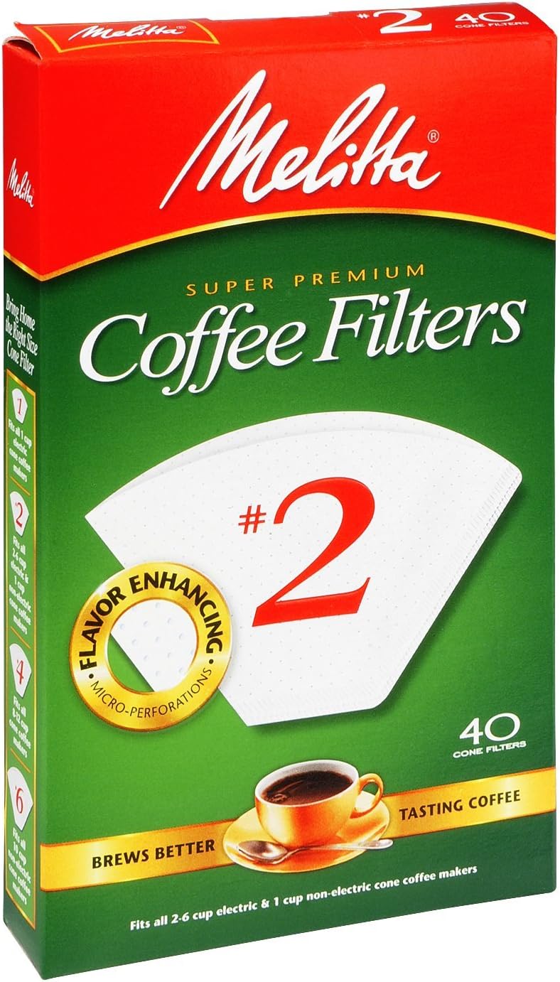 Melitta No 2 Cone White Paper Coffee Filter - Image 2