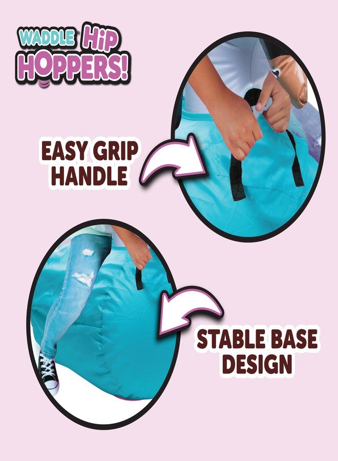 Waddle Hip Hoppers Large Bouncy Hopper - Inflatable Hopping Animal Bouncer Ride On Toys, Easy Grip, Stable Base, Outdoor & Indoor Animal Hopper Toy, Supports Up to 250 Lbs, Ages 5 and Up (Swan) - Image 4