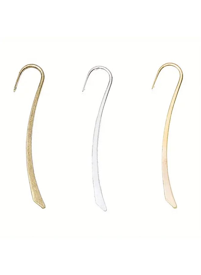 Golden Aluminum Alloy Bookmarks 10pcs Reusable Vintage Jewelry Travel Souvenir - Image 5