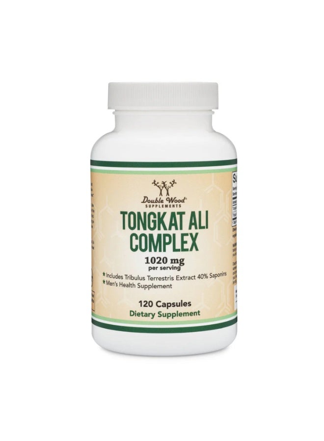 Double Wood Supplements مجمع تونغكات علي، 1020 ملغ - 120 كبسولة - Image 1