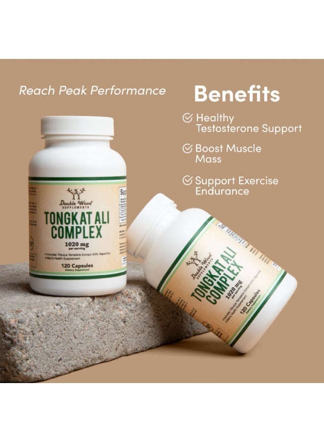 Double Wood Supplements مجمع تونغكات علي، 1020 ملغ - 120 كبسولة - Image 2