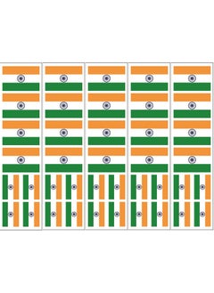 40 Removable Stickers: Indian Flag India Party Favors Decals