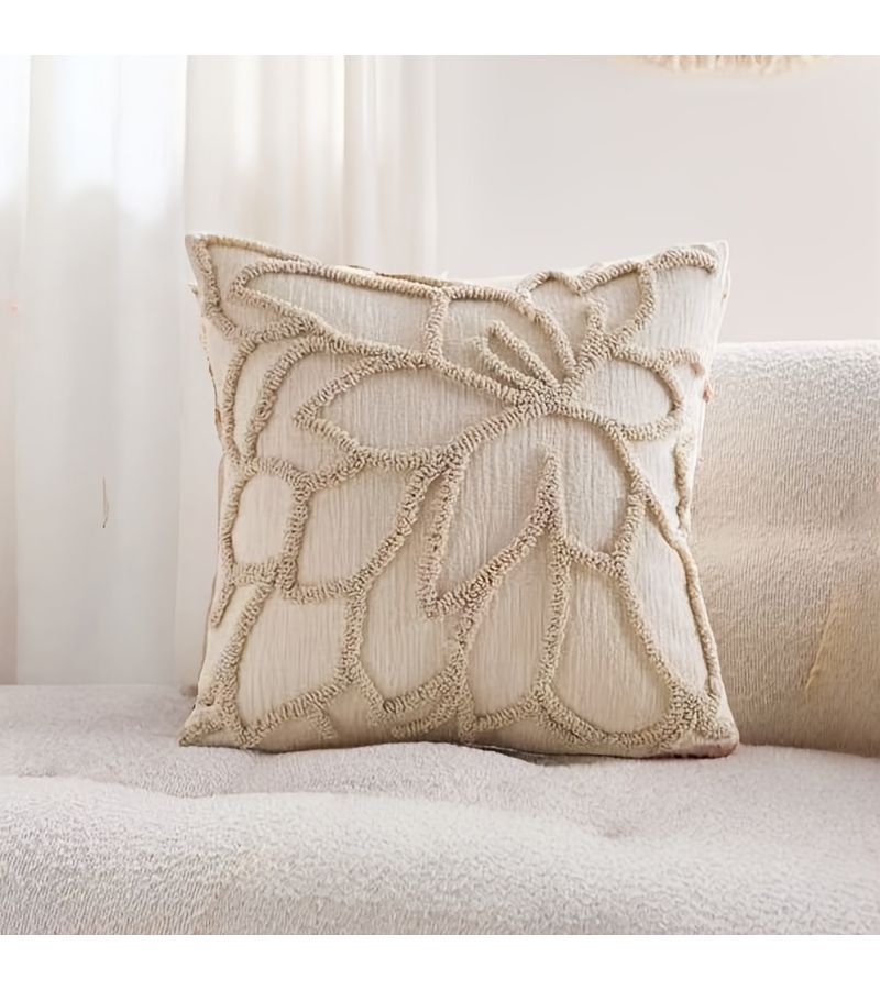 Pink Velvet Embroidered Chenille Pillow Cover for Sofa Car Decor - Image 4