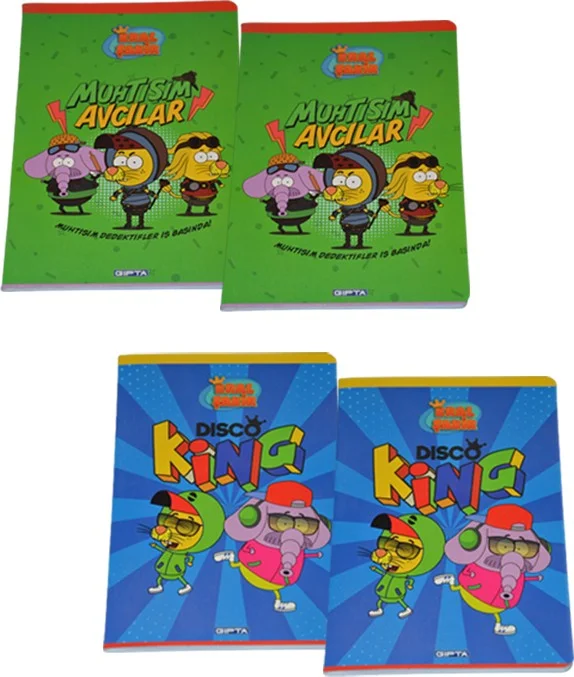 Temel Basic Kral Şakir 4 Piece A5 Notebook Set