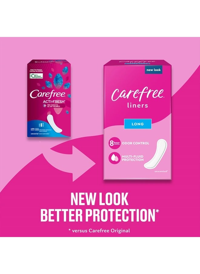 Carefree Panty Liners, Long Liners, Unwrapped, Unscented, 92ct (Packaging May Vary)  - Image 2