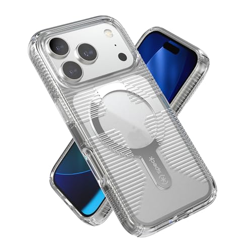 Speck GEMSHELL Grip MS Case for iPhone 17 Pro ClearClear Slim Protective Grip Drop Protection MagSafe Compatible - Image 1