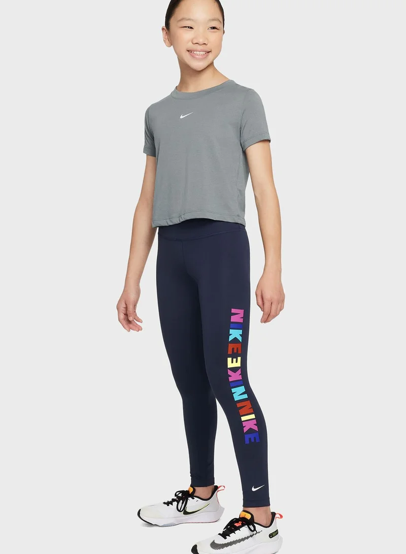 Nike Youth Dri-Fit One Logo Tights