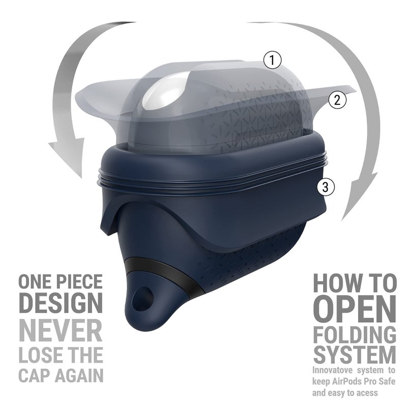Catalyst Waterproof Case for AirPods Pro 2nd Generation and AirPods Pro 1st Generation - Wireless and USB-C Charging Compatible, One Piece Design, High Drop Protection Case with Carabiner - Image 5