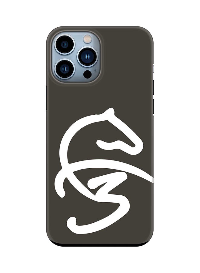 Stylizedd حافظة توف برو لهاتف آيفون 15 برو ماكس بطبقتين هجين PC TPU غلاف مخصص بلمسة نهائية غير لامعة - نمط فاز3 رمادي - Image 1