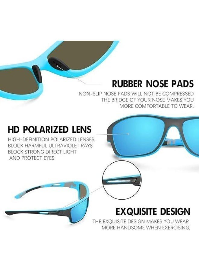 MUMO Polarized Sports Sunglasses for Men Driving Cycling Fishing Sun Glasses 100% UV Protection Goggles - Image 3
