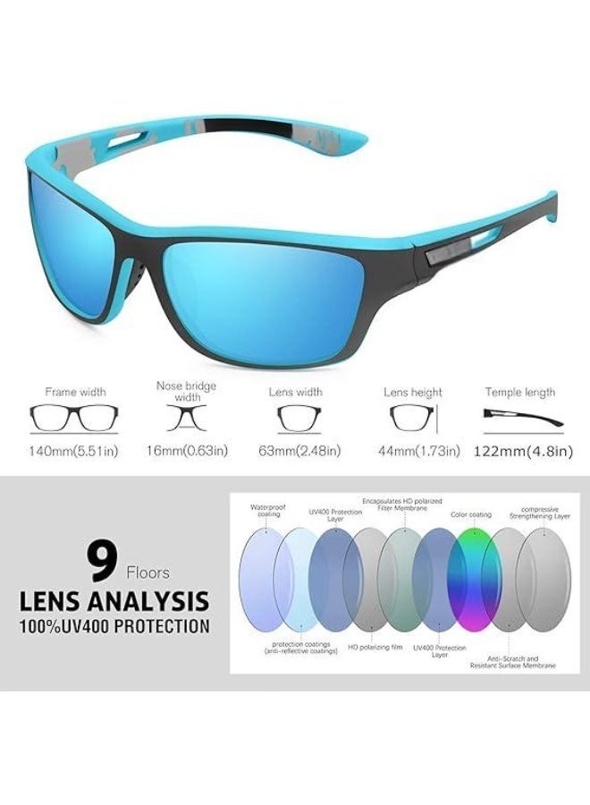 MUMO Polarized Sports Sunglasses for Men Driving Cycling Fishing Sun Glasses 100% UV Protection Goggles - Image 2