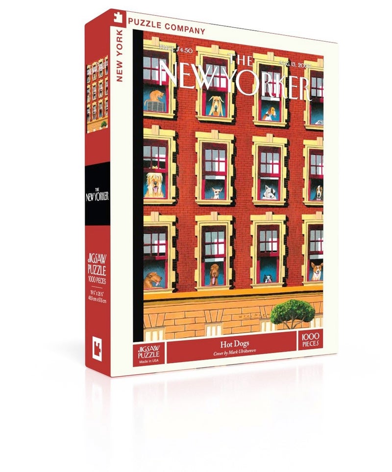 New York Puzzle Company - New Yorker Hot Dogs - 1000 Piece Jigsaw Puzzle for Family Game Nights by Mark Ulriksen - Image 3