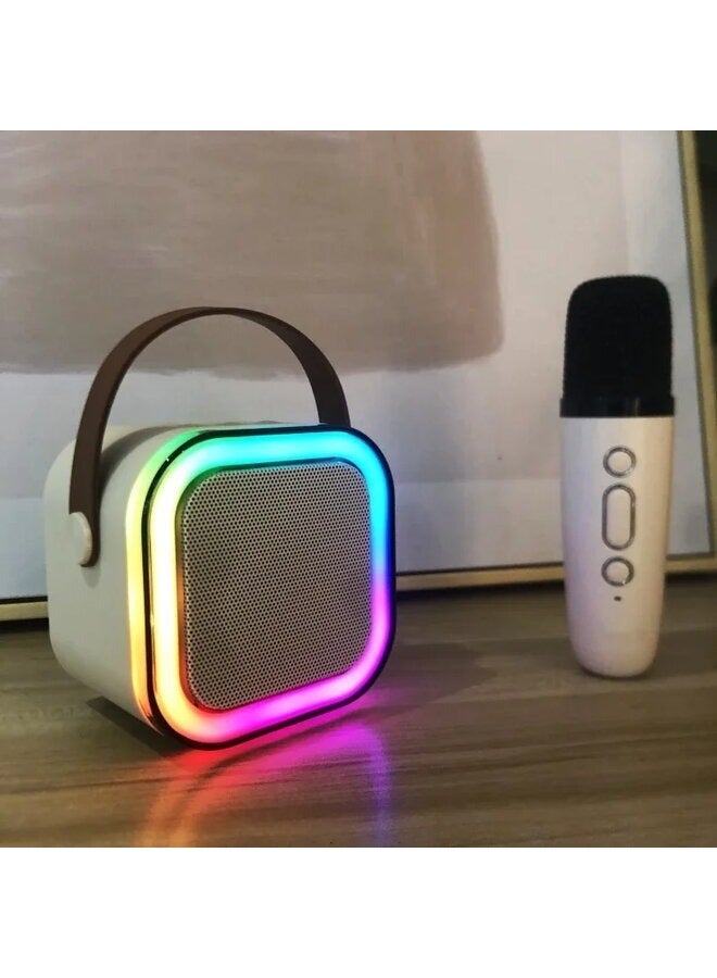 Portable K12 Bluetooth Small Home KTV Microphone Speaker with 1 Microphones - Image 3