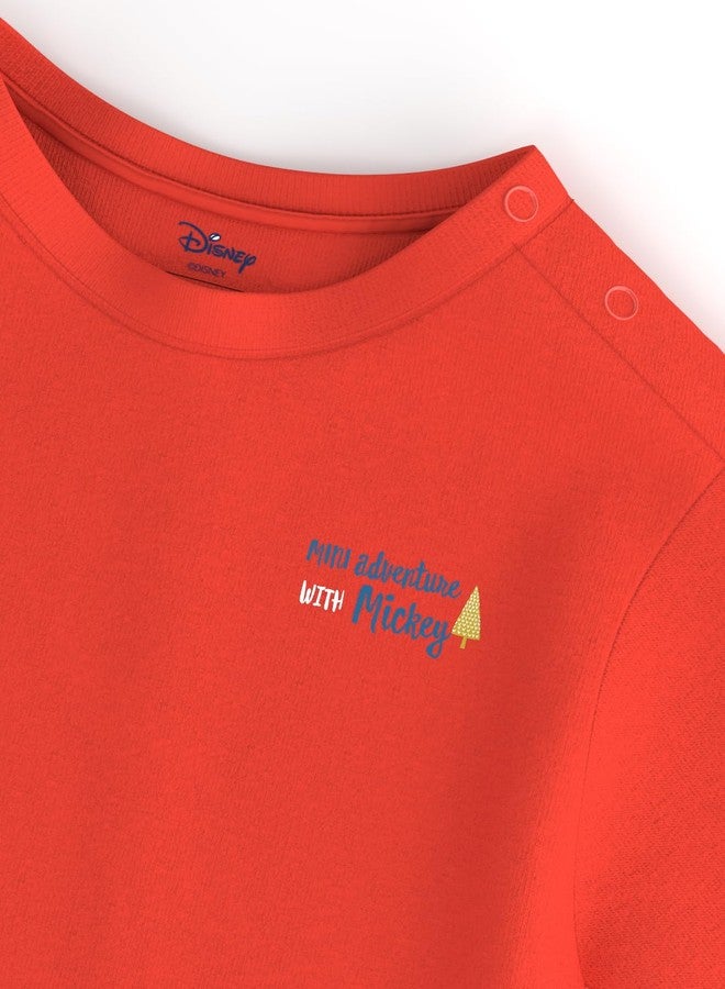 Nautinati Disney Baby Boys Pure Cotton Printed T-Shirt | Age 3 Months - 3 Years Red - Image 4