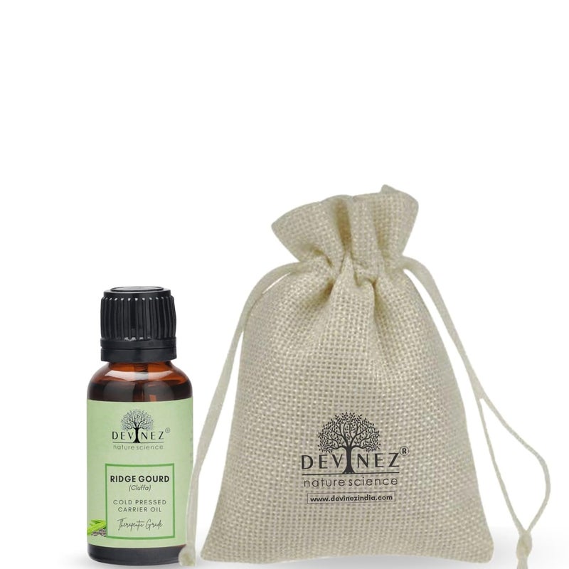 Devinez Ridge Gourd ColdPressed Oil 15ml 100 Pure Natural Undiluted in Glass Bottle Improves Skin Tone Hydrates Nourishes the Skin Healthy Rejuvenating Glow - Image 1