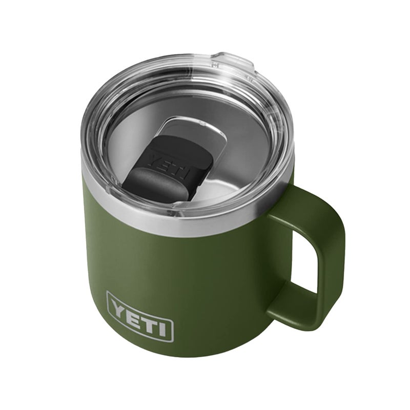 YETI YETI Rambler 14 oz Mug, Vacuum Insulated, Stainless Steel with MagSlider Lid, Highlands Olive  - Image 1