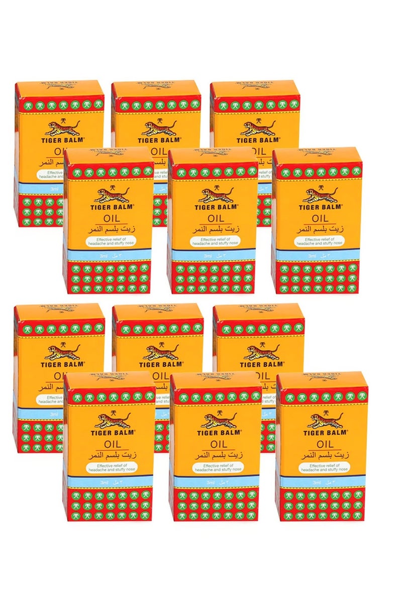 زيت لعلاج الصداع واحتقان الأنف ٣ مل (عبوة من ١٢ قطعة) - Image 1