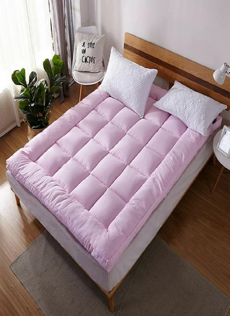 Blueberry Mattress Topper Box Design With 4 Corner Elastic Straps 6cm Thick 140x200cm  - Image 1