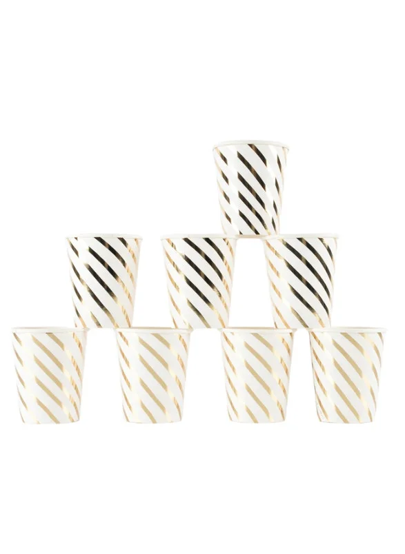 Meri Meri Gold Swirl Cups