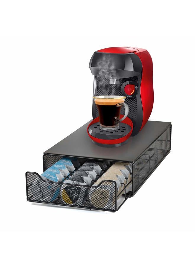 HiveNets Coffee Pods Holders for Tassimo Capsule Metal Storage Drawer Capacity 60 pcs - Image 1