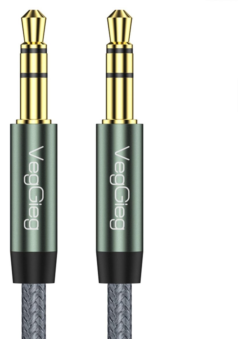 veggıeg - Veggieg 3.5mm Jack TRS Hi-Fi Braided Aux Audio Cable 5 Meters - Image 1