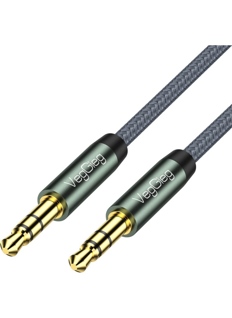 veggıeg - Veggieg 3.5mm Jack TRS Hi-Fi Braided Aux Audio Cable 5 Meters - Image 1