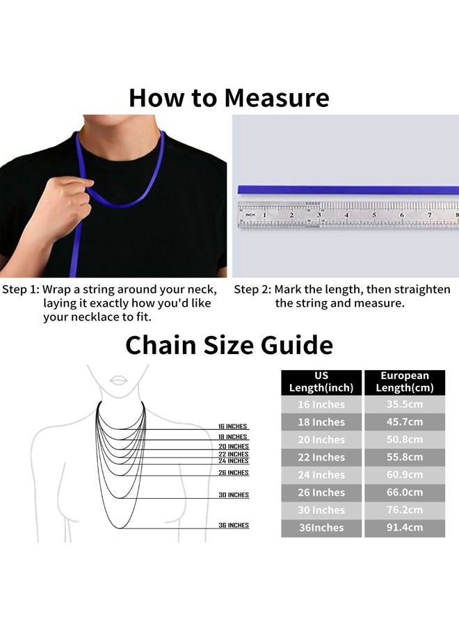 ASHINE Silver Chain Sterling Silver Chain Silver Chain Necklace for Women Silver Necklace Chain (1mm Box Chain Lobster Clasp 30 Inches) - Image 3