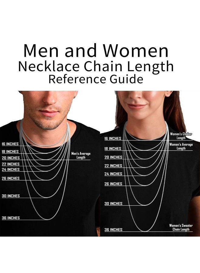 ASHINE Silver Chain Sterling Silver Chain Silver Chain Necklace for Women Silver Necklace Chain (1mm Box Chain Lobster Clasp 30 Inches) - Image 5