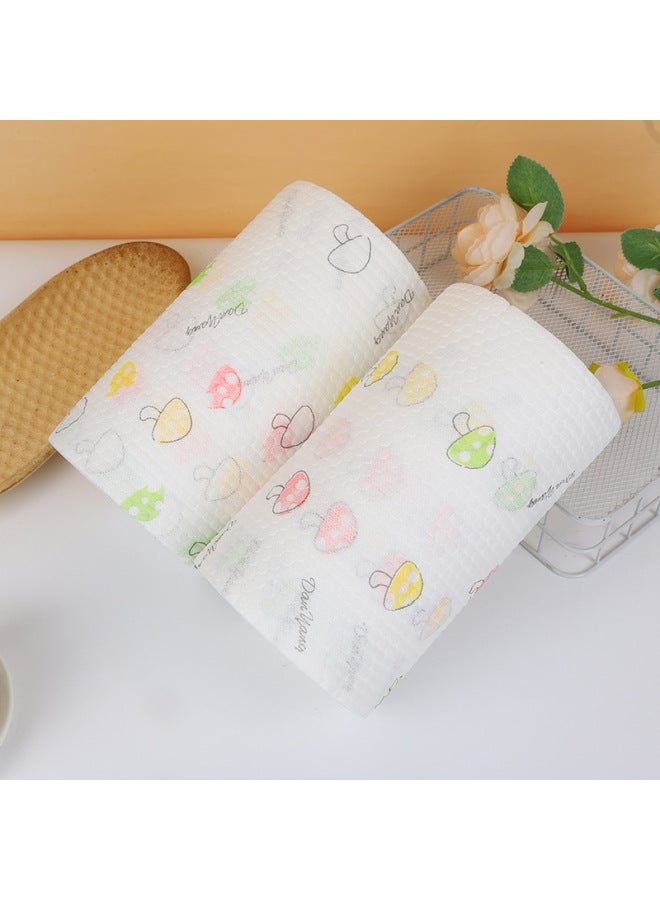 مناديل تنظيف القدمين القابلة للاستعمال مرة واحدة، مناديل تنظيف القدمين الماصة للماء، مناديل تنظيف القدمين الجافة والمبللة، للاستخدام المزدوج، مناديل تنظيف القدمين المعلقة، للمنزل - ملونة: طباعة [20*20-50] - Image 1