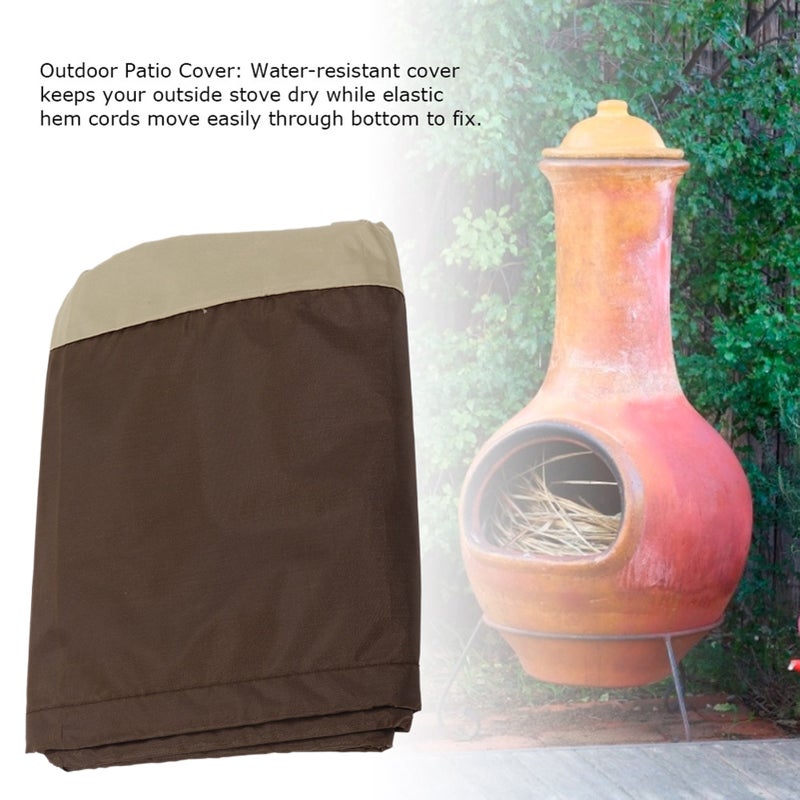 Waterproof Outdoor Garden Stove Cover Dust proof Chiminea Sun Rain Protector - Image 3