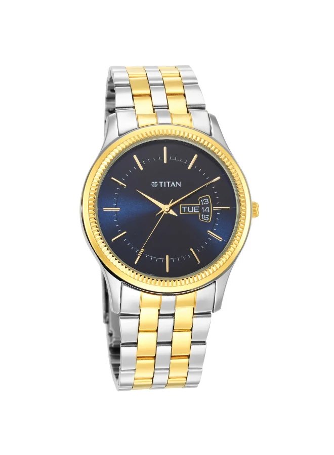 تيتان Men's Stainless Steel Analog Watch 1824BM03 - 40 mm