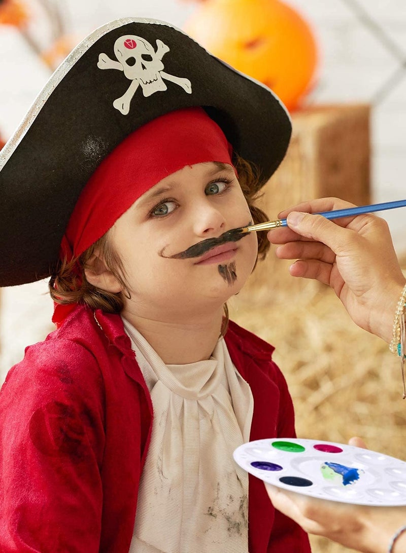 SYOSI Paint Brushes Palettes Set, 2 Packs/20pcs Round Pointed Tip Nylon Hair Brushes with 5 Paint Palettes for Acrylic Watercolor Oil Gouache Enamel or Birthday Painting Party, Suitable for Adult, Children - Image 5