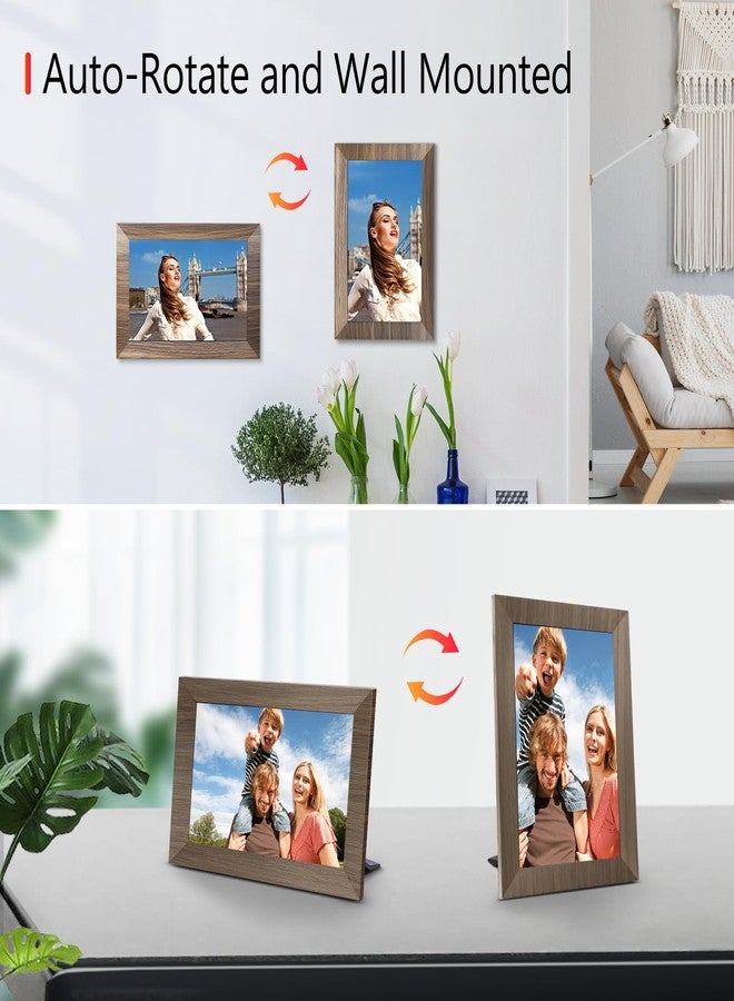 Canupdog WiFi Digital Picture Frame 10.1 Inch, IPS Touch Screen Smart Cloud Digital Photo Frame with 16GB Storage, Wall Mountable, Auto-Rotate, Share Photos from Anywhere Via App - Image 5
