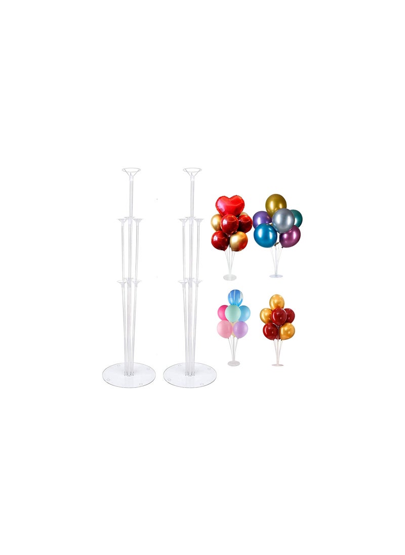 Party with Emma 28" Height Table Balloon Stand Kit for Birthday Party Decorations and Wedding Decor (2 Sets)  - Image 1