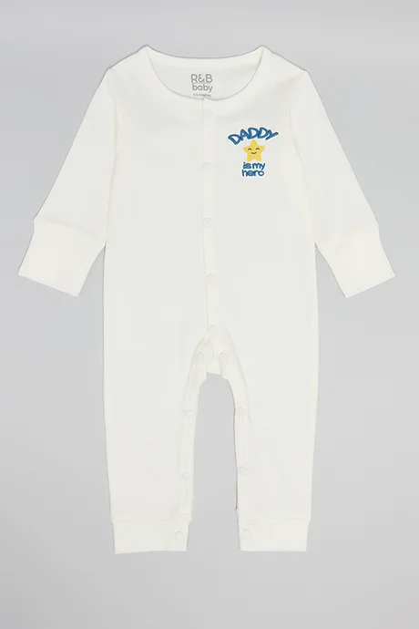R&B 2 Pack Print Detail Sleepsuits