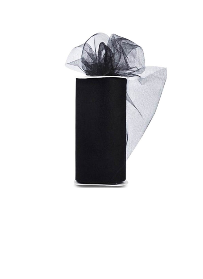 Expo Expo Shiny Tulle 6 inch x 24 yard Spool Black  - Image 1
