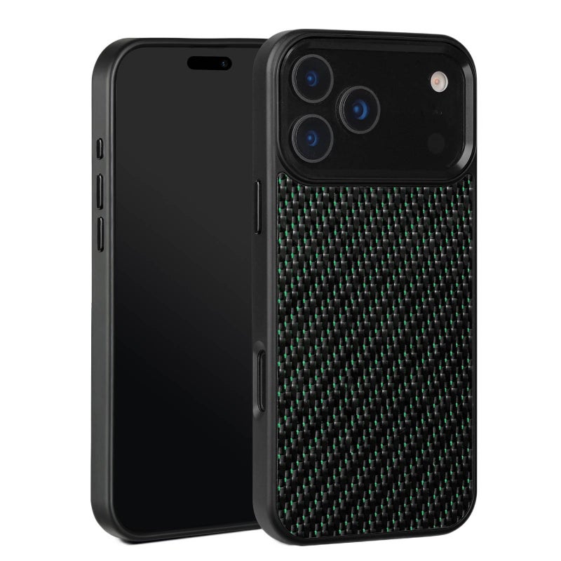 غطاء واقي | Carbon Fiber Texture | مقاوم للصدمات لـ iPhone 15 / 15 Plus / 15 Pro / 15 Pro Max | حماية من السقوط | ملمس ألياف الكربون - Image 1